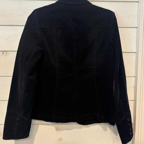 LOFT Black Blazer corduroy Classic Suit Jacket - Picture 3 of 14